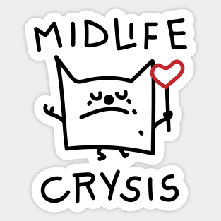 Hug me- midlife crisis Sticker